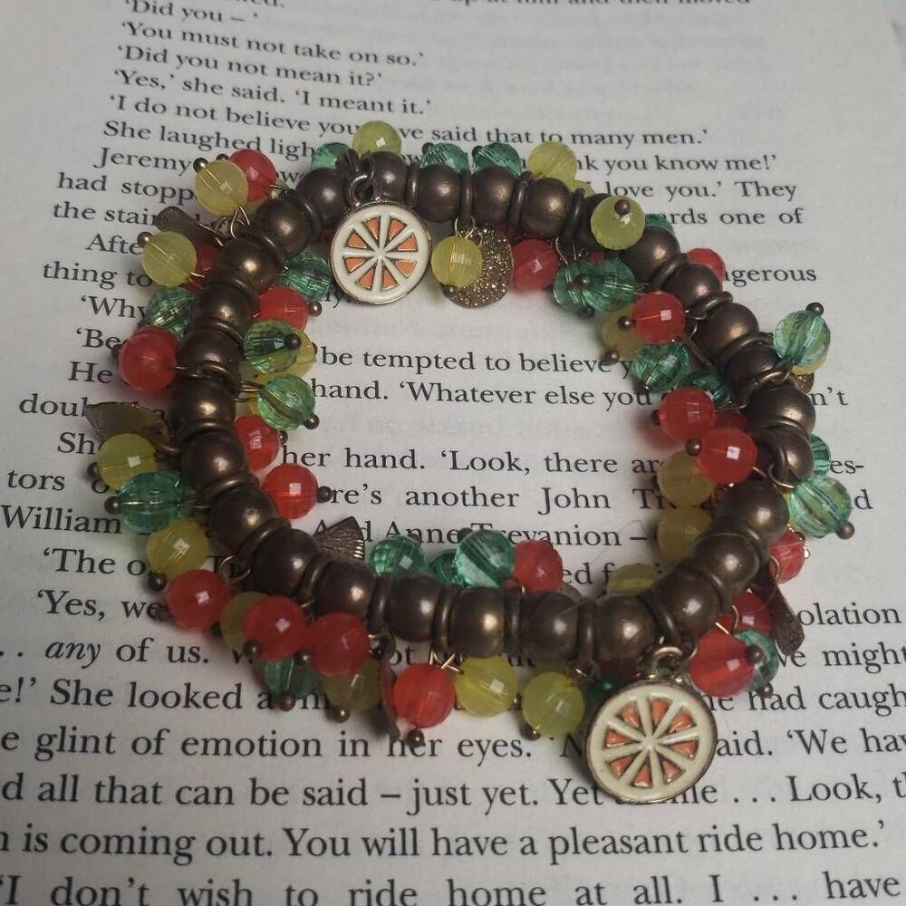 Orange and Lemon Yellow and Orange Bracelet
